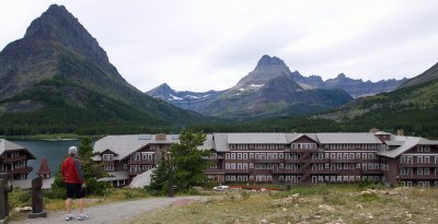 Many Glacier Lodge looking west
