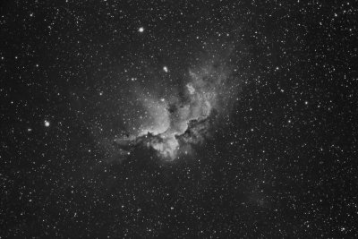 Sh2-142  the Wizard Nebula in Ha