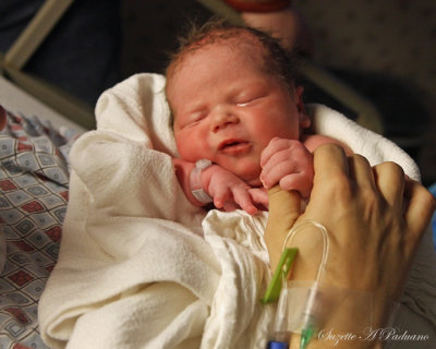 Mommy holding Mira