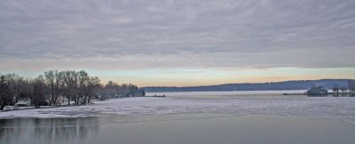 Frozen lake