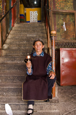 Pilgrim in Jokhang Temple