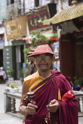 Pilgrim in Barkhor Street
