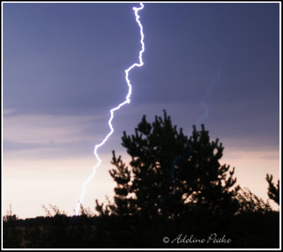 Lightening taken from our house, Jarvie