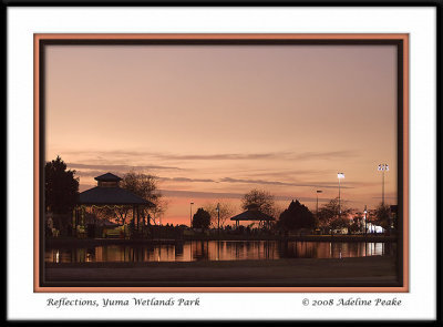 Sunset, West wetlands Park, Yuma