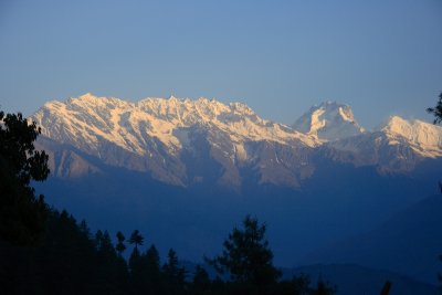 Ganesh Himal in the morning light
