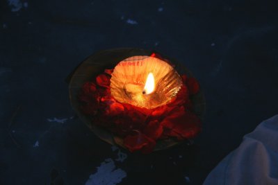 Light on Ganga River
