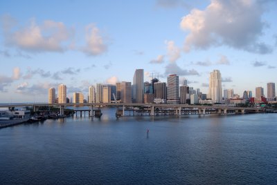 Miami from a cruise ship