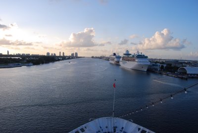 Miami from a cruise ship