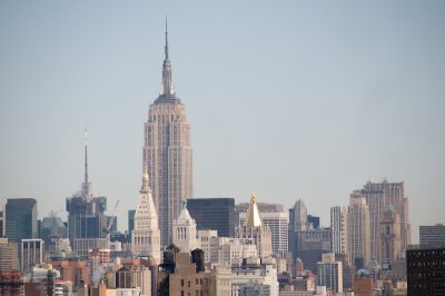 View from Brooklyn Bridge w Empire State Building