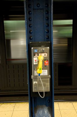 Phone in subway