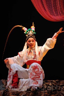 Chinese Opera at Victoria Theater of Singapore