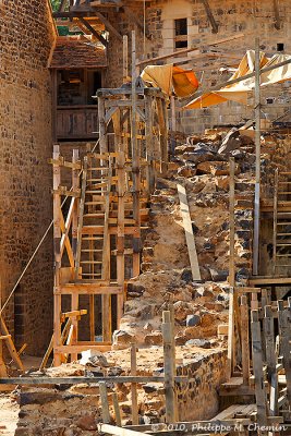 Construction de la courtine est