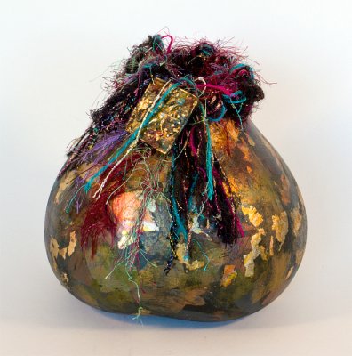 Faux Raku Pot