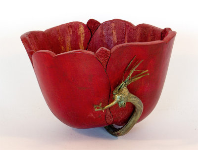 Red Tulip Bowl