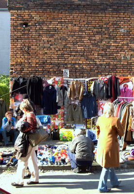 Clothes market Kazimierz