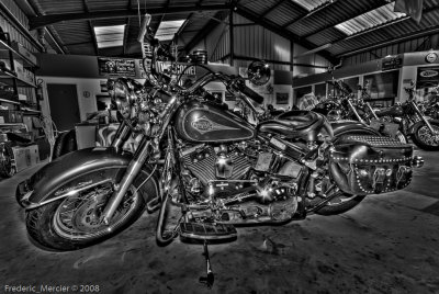 Harley Davidson  B&W -HDR-