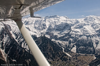 Flying over the French Alps