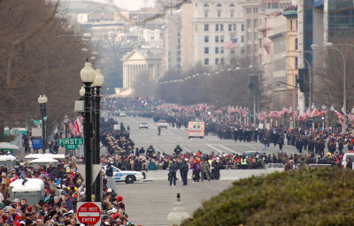 Parade route (Penn. Ave)