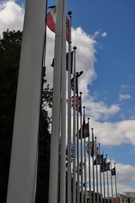 Flags at Union Station