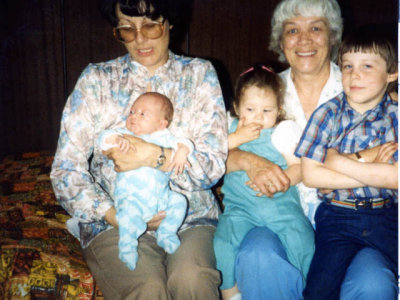 Faye,  Mother, Miles, Erin, &  Wayne 1983