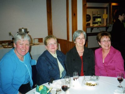 Wilkie Reunion in Calgary  2006 - Jeannie, Rhonda,  Cindy & Faye