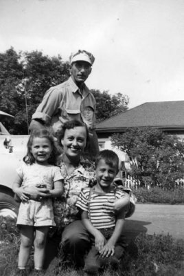 1951 with Dad, Aunt Florence and Gary