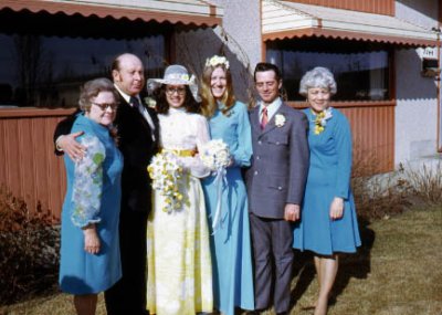 Faye and Gordon Wedding 1973