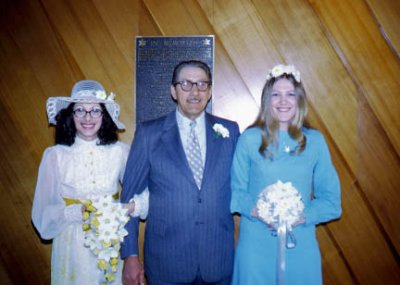 1973 Wedding - Faye, Dad and Jeannie