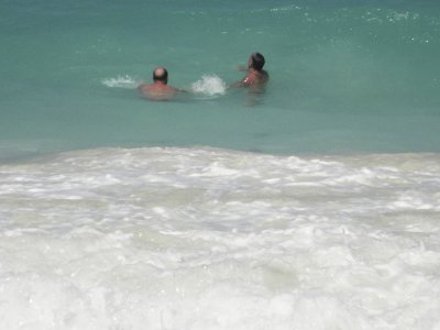 2009 - Ken & John catching the waves