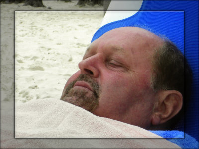 2009 - Ken resting on the beach