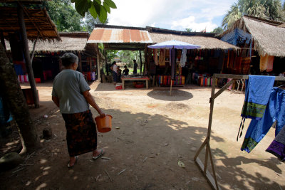 Luang Prabang area - small village on the Mekong