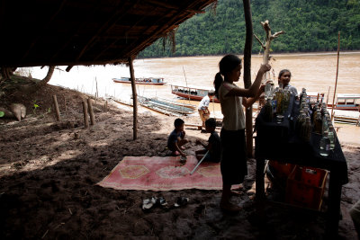 Luang Prabang area - small village on the Mekong