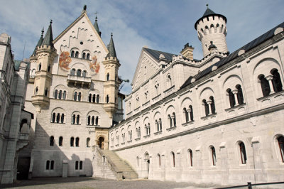 Cour intrieure, chteau de Neuschwanstein