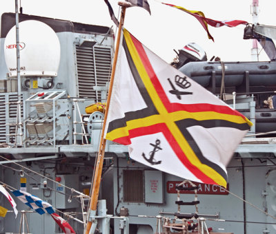 Pavillon de la force navale belge