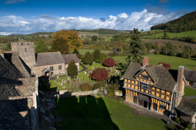 Stokesay Castle Roof View