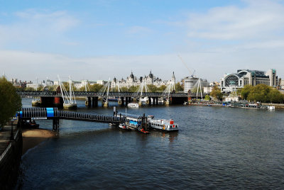 Crossing the Thames on Waterloo Bridge