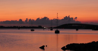 Sunrise over Pineda Causeway