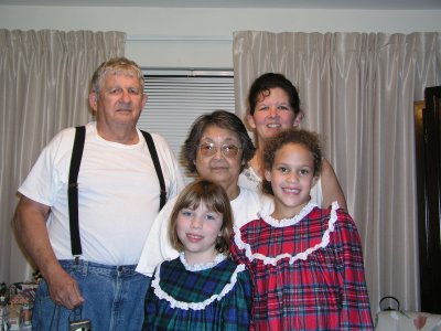 Pop, Grandma, Regina and Amanda and Emily