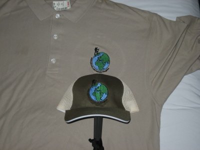 WTG Logo on hat and shirt