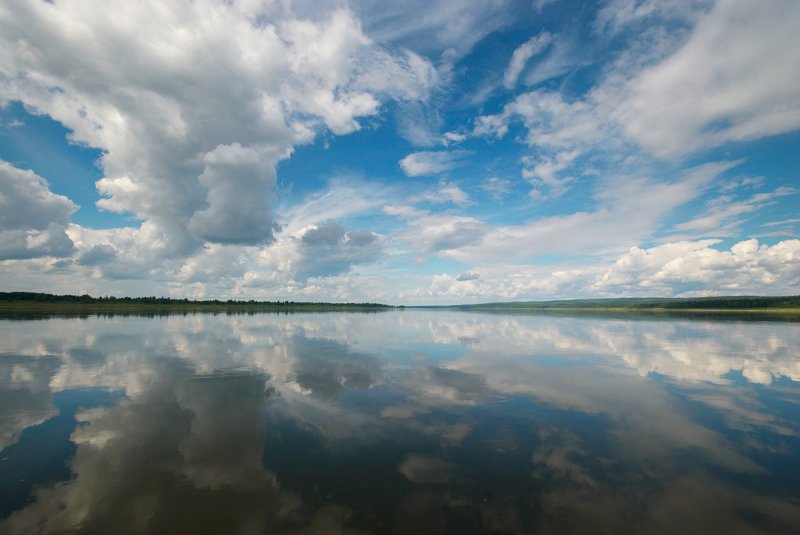 the Yenisei river - summer colour of Siberia