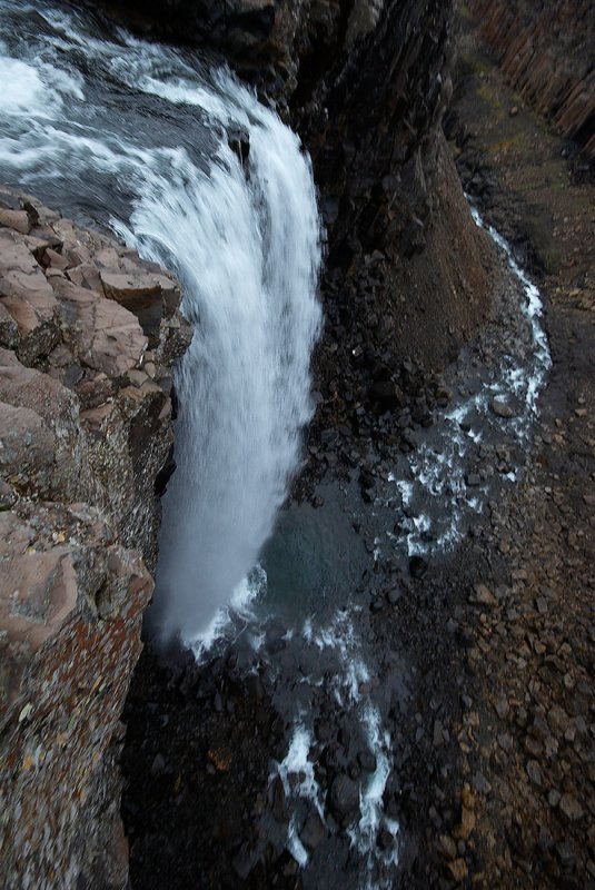 one second of soaring over the waterfall