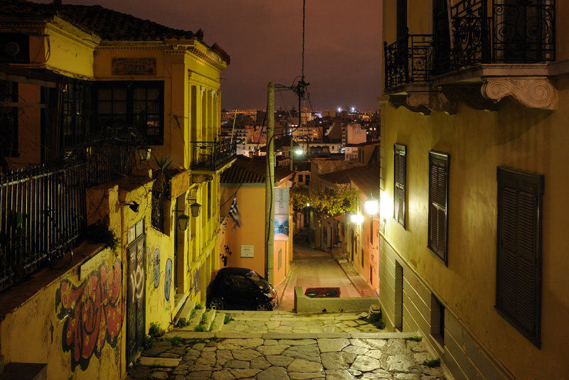 Athens. Streets near Acropolis