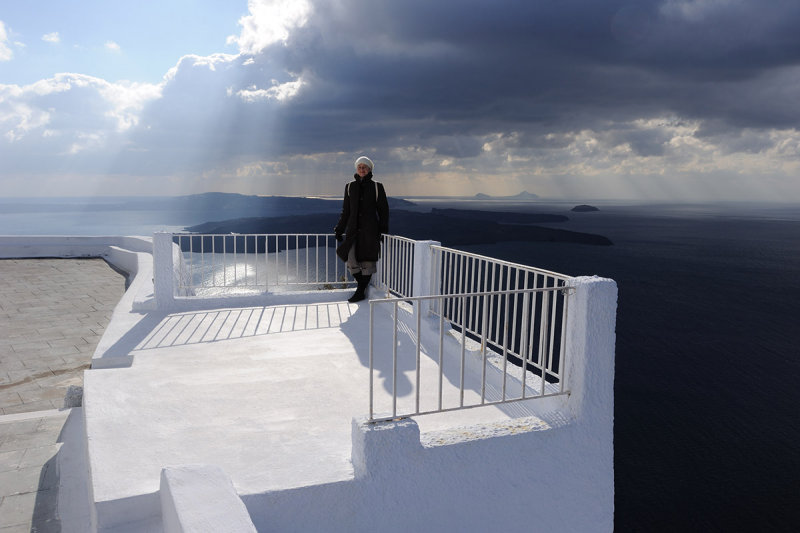 Santorini. Midday heat