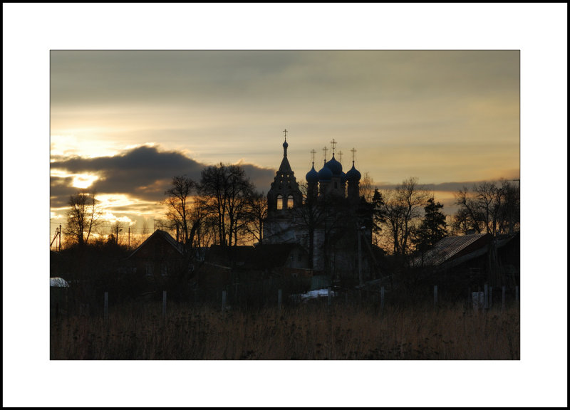 Moscow region. Village of Zelenaya Sloboda. Pokrovskaya (Protection of the Virgin) church 1784