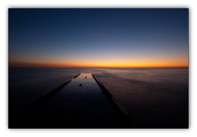 Sochi, Black sea at a sunset