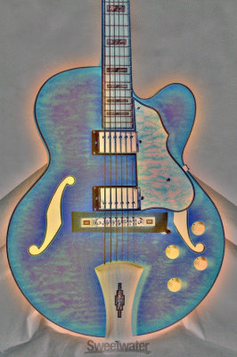 jazz guitar pastel