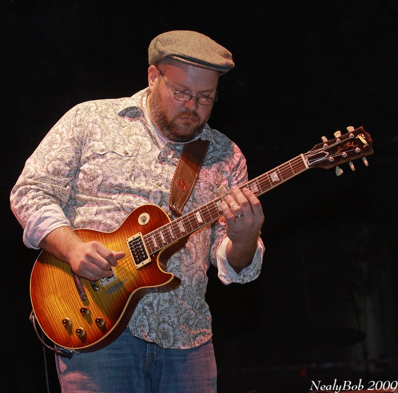 Playing His Les Paul