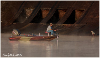 Fishing  Behind The Spillway August 23