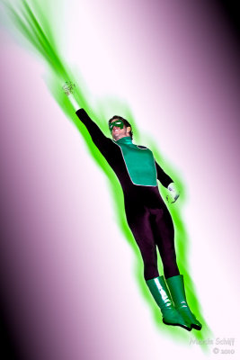Green Lantern breaks the sound barrier!