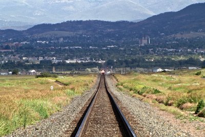Birdseye view of MRL 4302 and a cloud shadowed Helena, MT. From Birdseye, MT. (7/10/10)